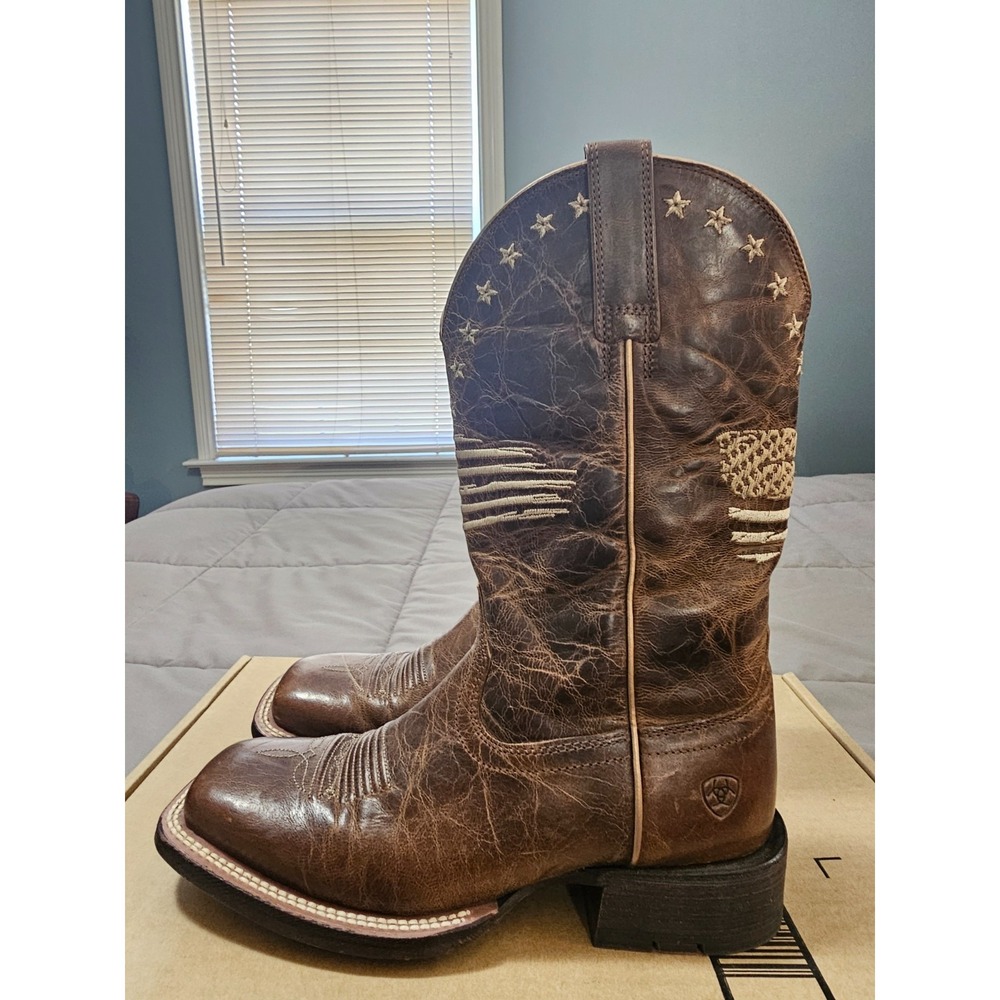 ARIAT® (Women's 6 B) Circuit™ Patriot Western Boot in Weathered Tan - $220 - Picture 5 of 12